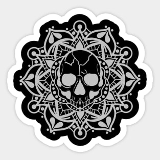 Mandala Skull Sticker